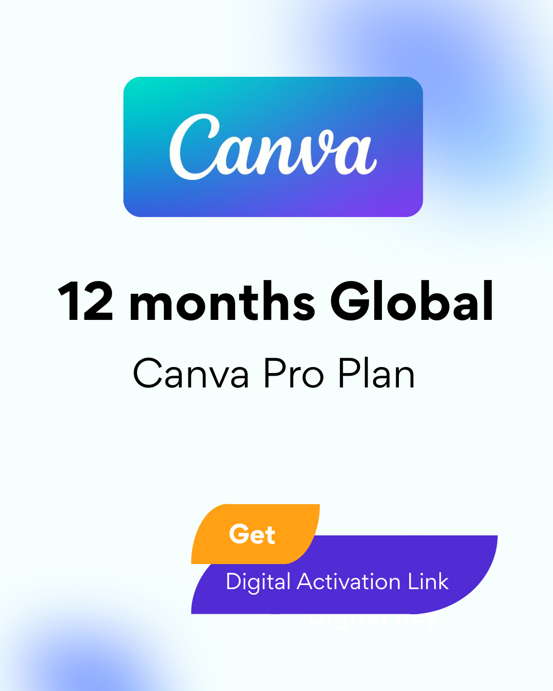 Canva Pro Plan 12 Months Global - Digital Activation Link