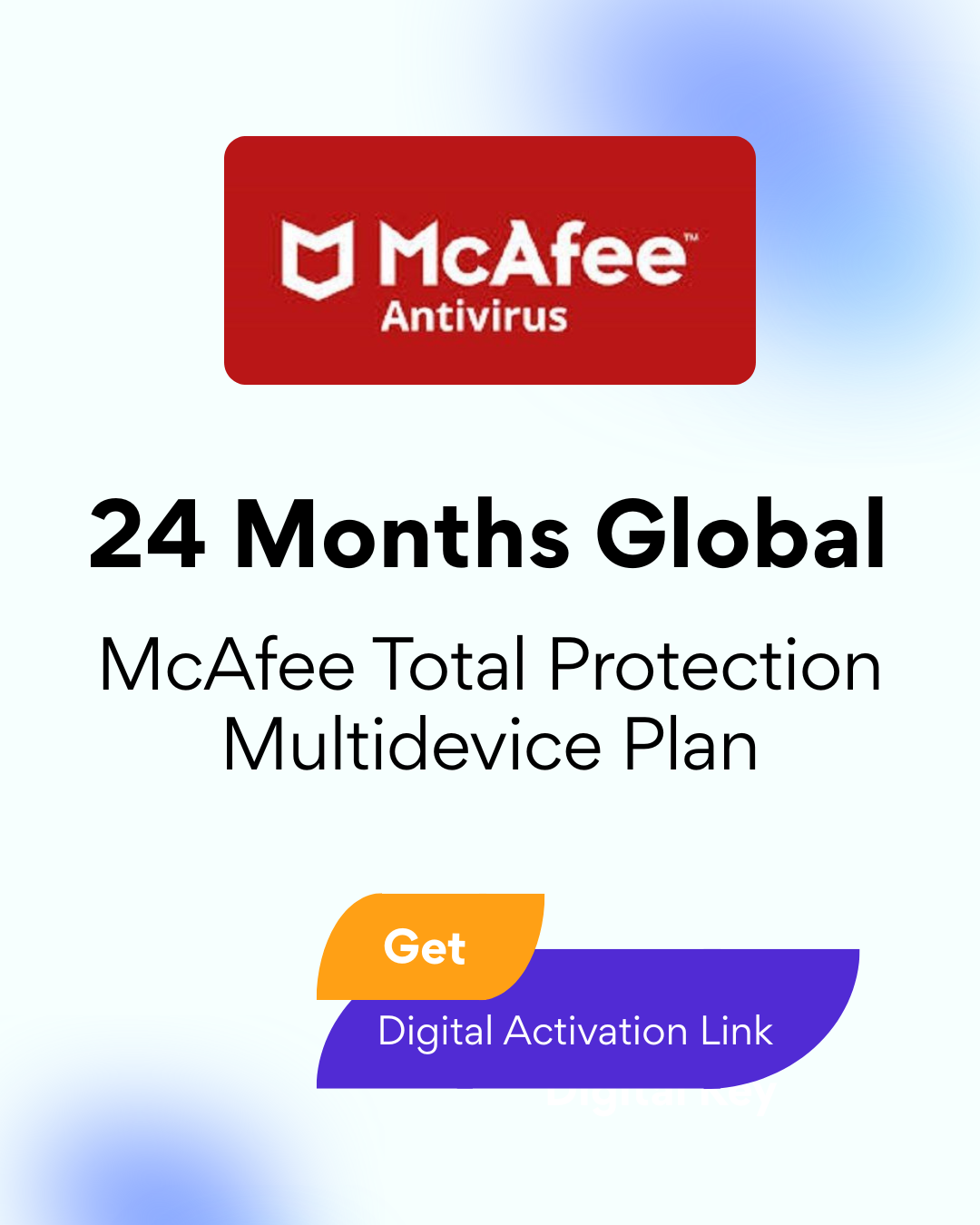 McAfee Total Protection Multidevice Plan 24 Months Global - Digital Activation Key- 5 Device Login