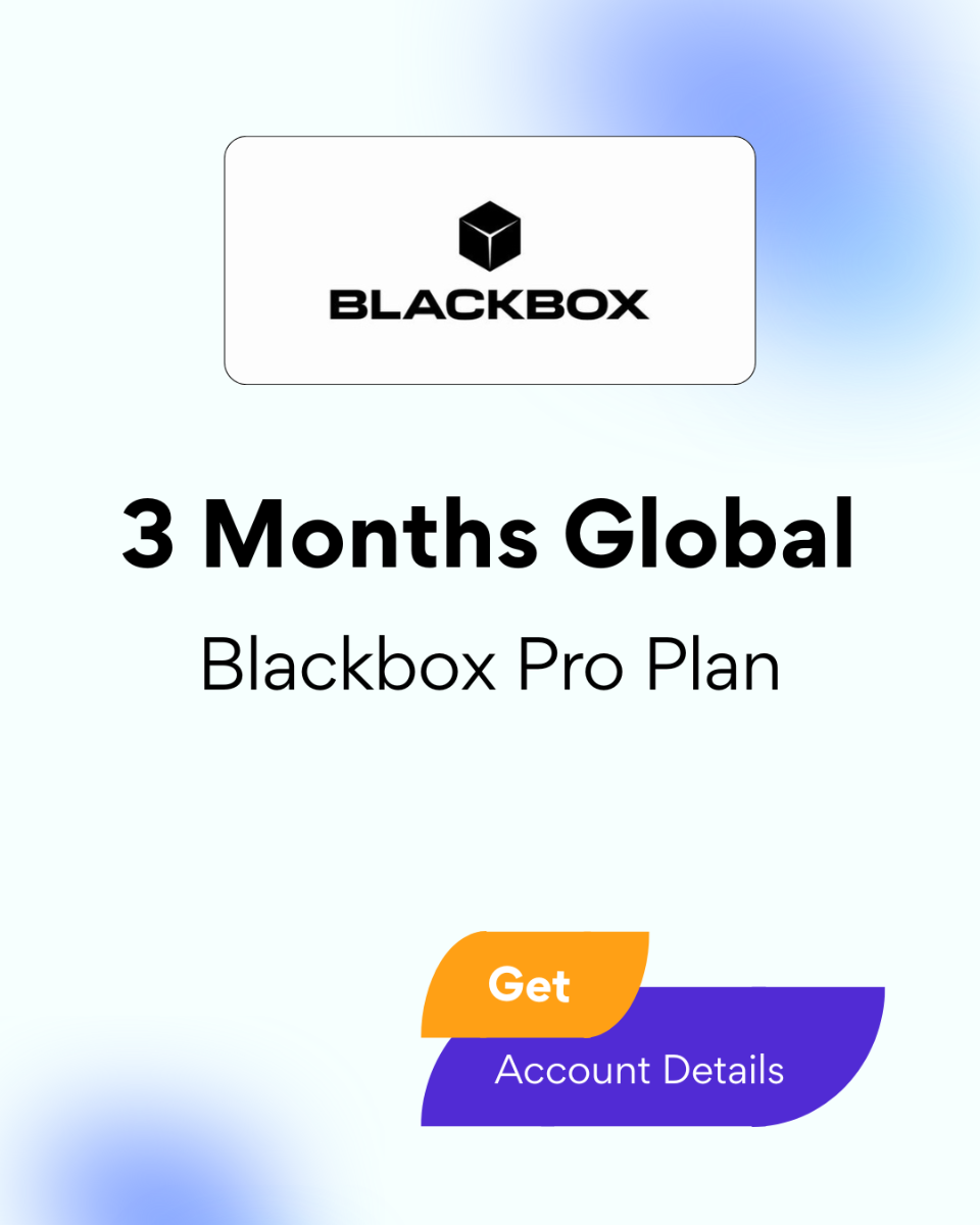 Blackbox Pro Plan 3 Months Global - Account Details