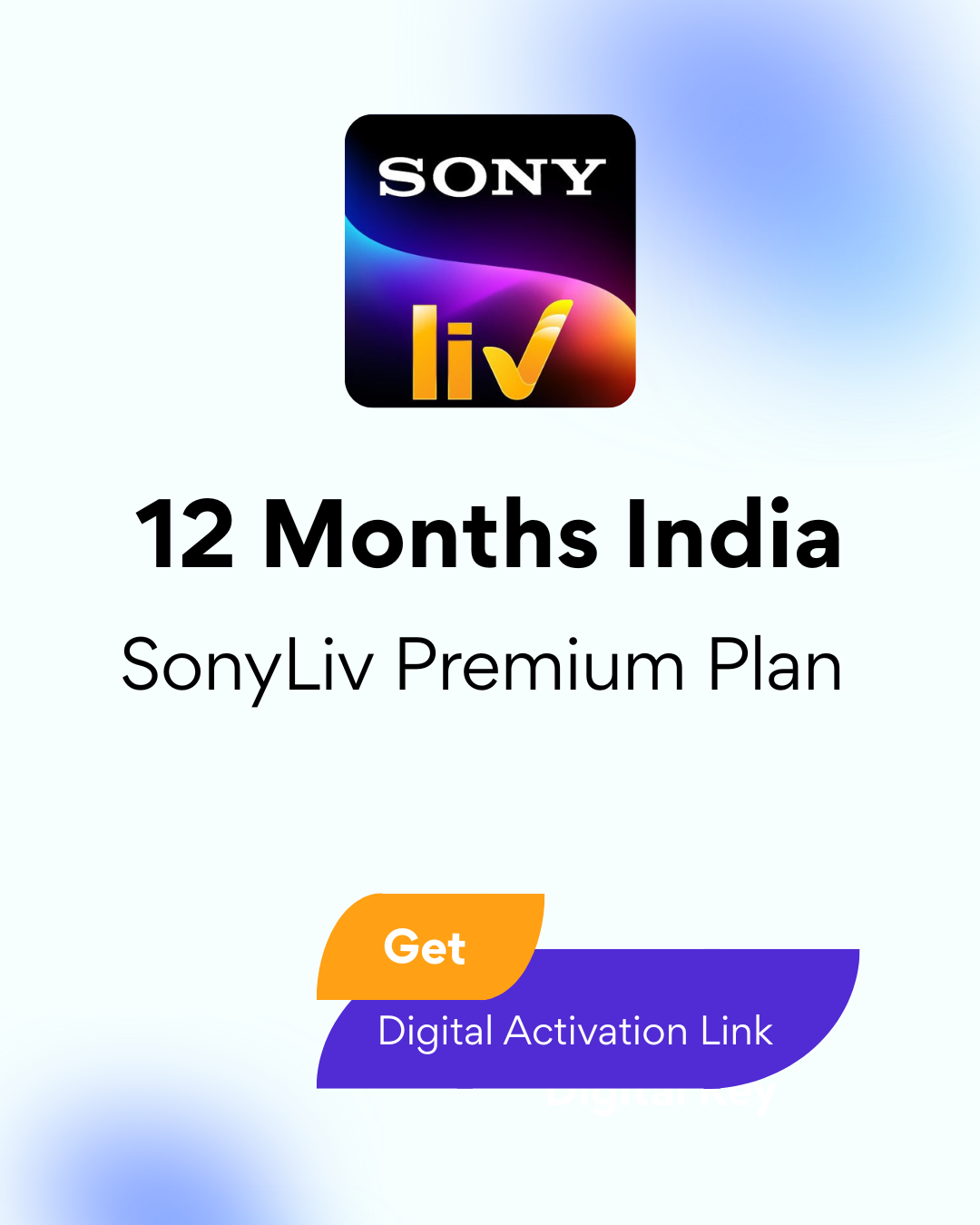 SonyLiv Premium Plan 12 Months India - Digital Activation Key