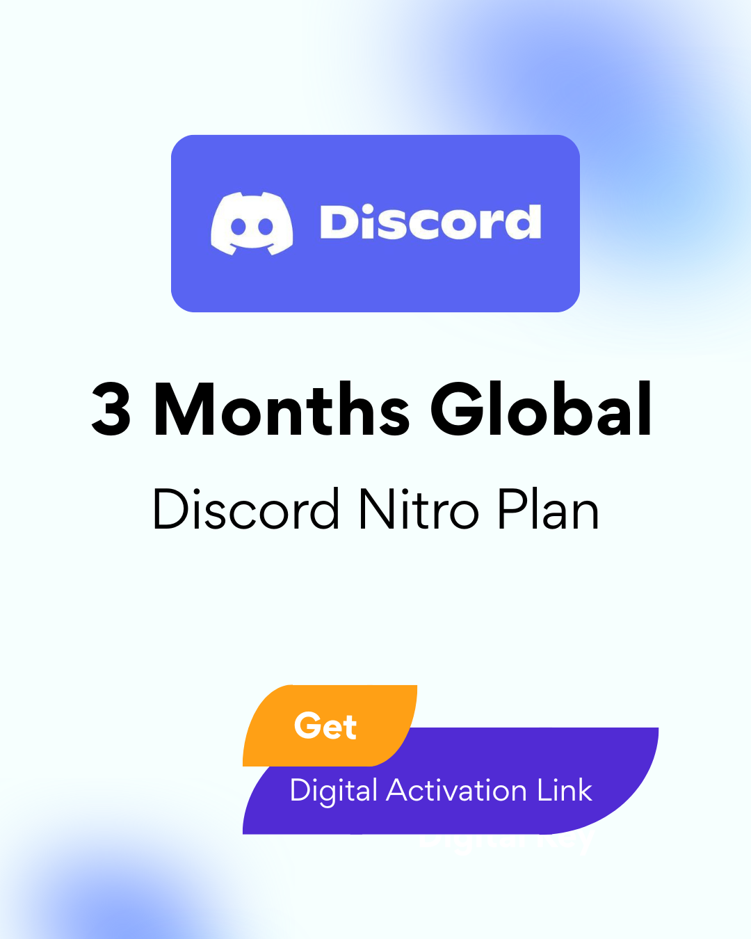 Discord Nitro Plan 3 Months Global - Digital Activation Key