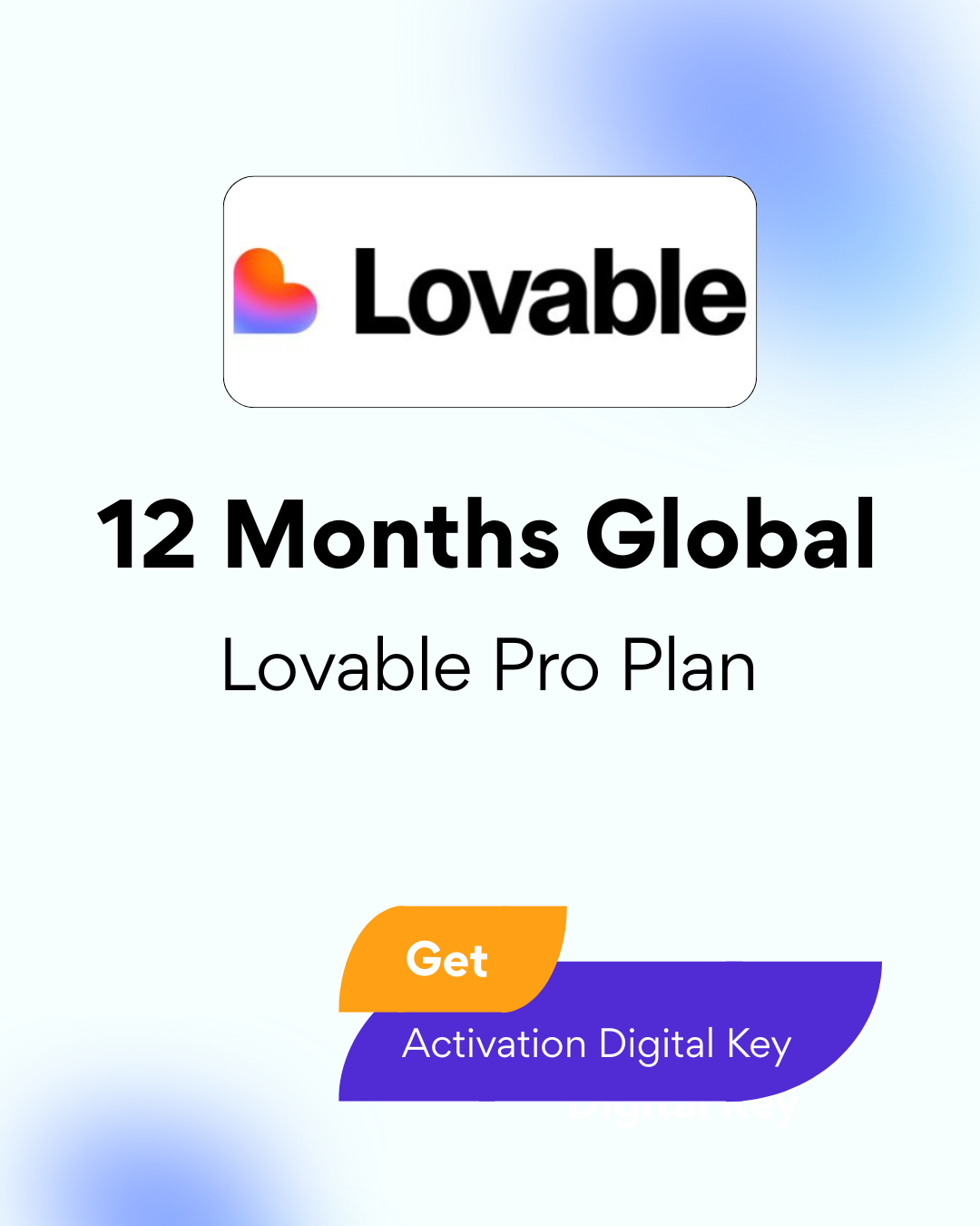 Lovable Pro Plan 12 Months Global - Digital Activation Key
