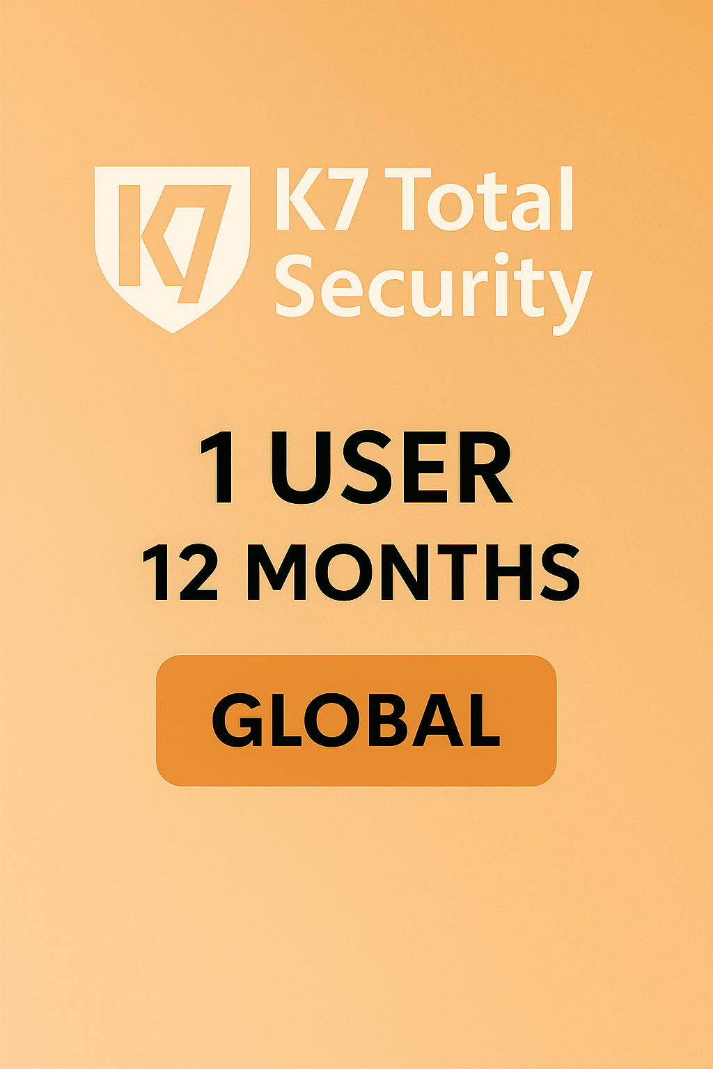 K7 Total Security – 1 User, 12 Months (Global Digital Key)