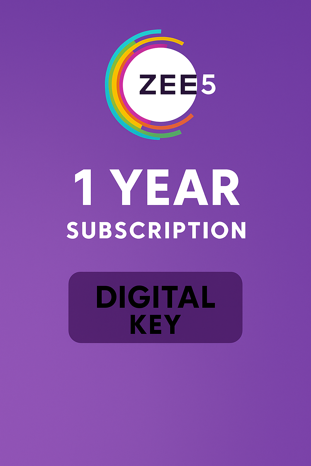 ZEE5 Premium – 12 Months India Digital Key