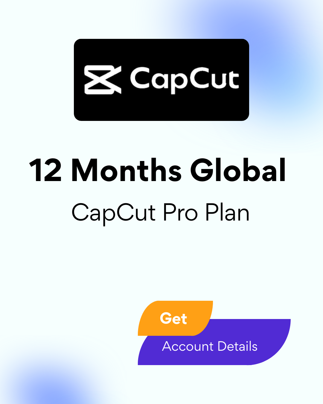 CapCut Pro Plan 12 Months Global - Account Details